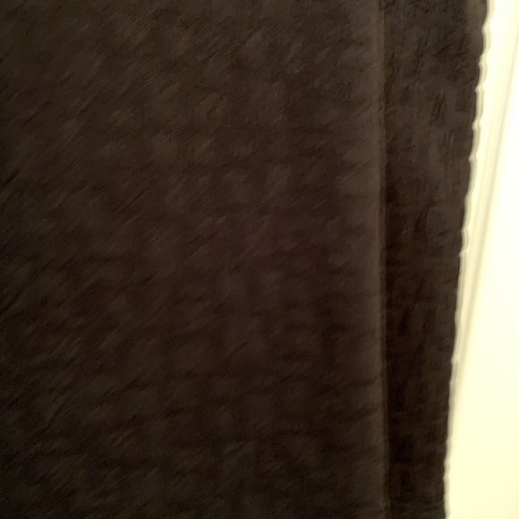 Black textured peplum top - Picture 5 of 5